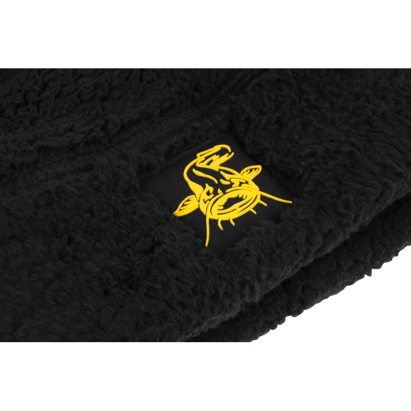 Black Cat Fleece Beanie Hat