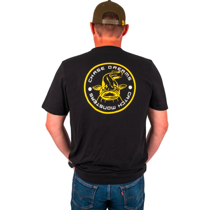 Black Cat Chase Dreams Black Tee XXXL