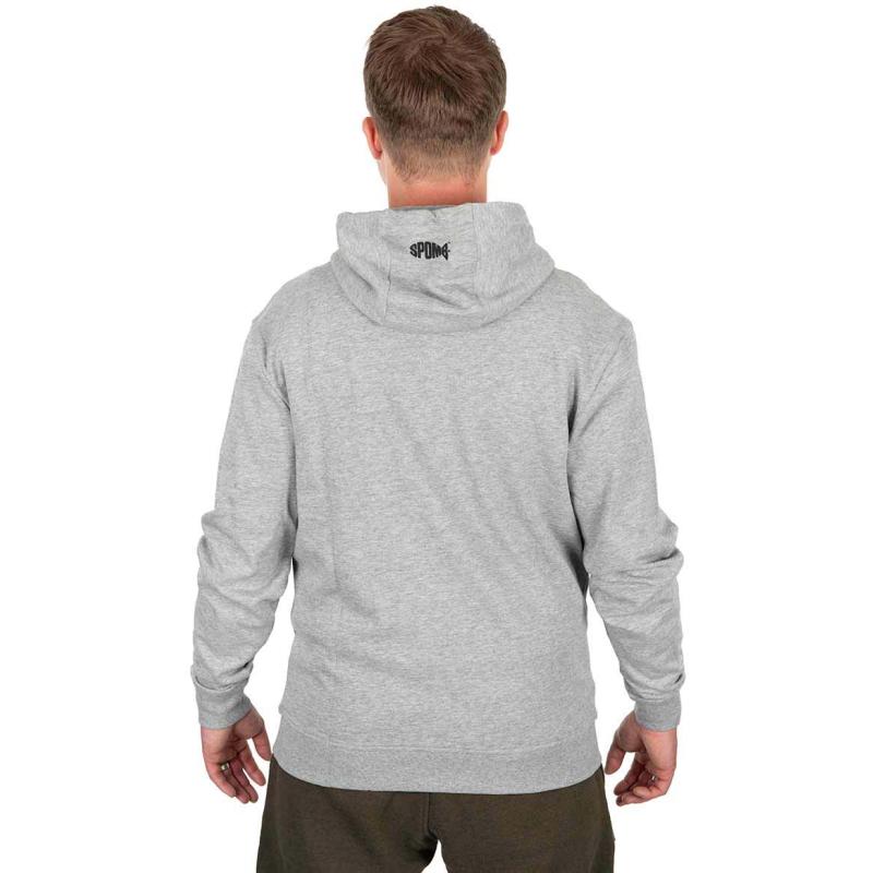 Spomb Grey Hoodie full Zip LARGE