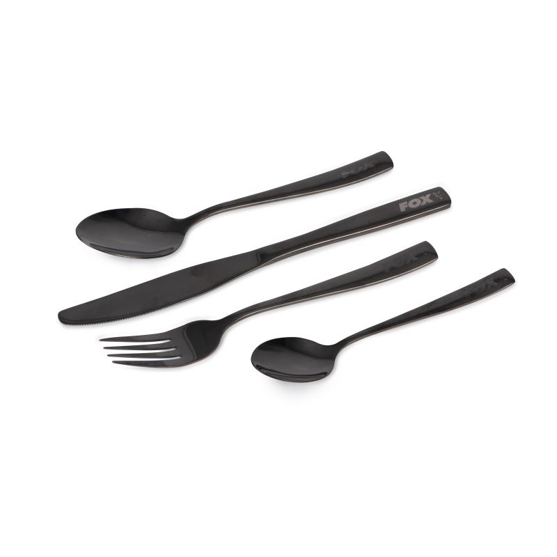 Fox Cookware Black Stainless Cutlery Set