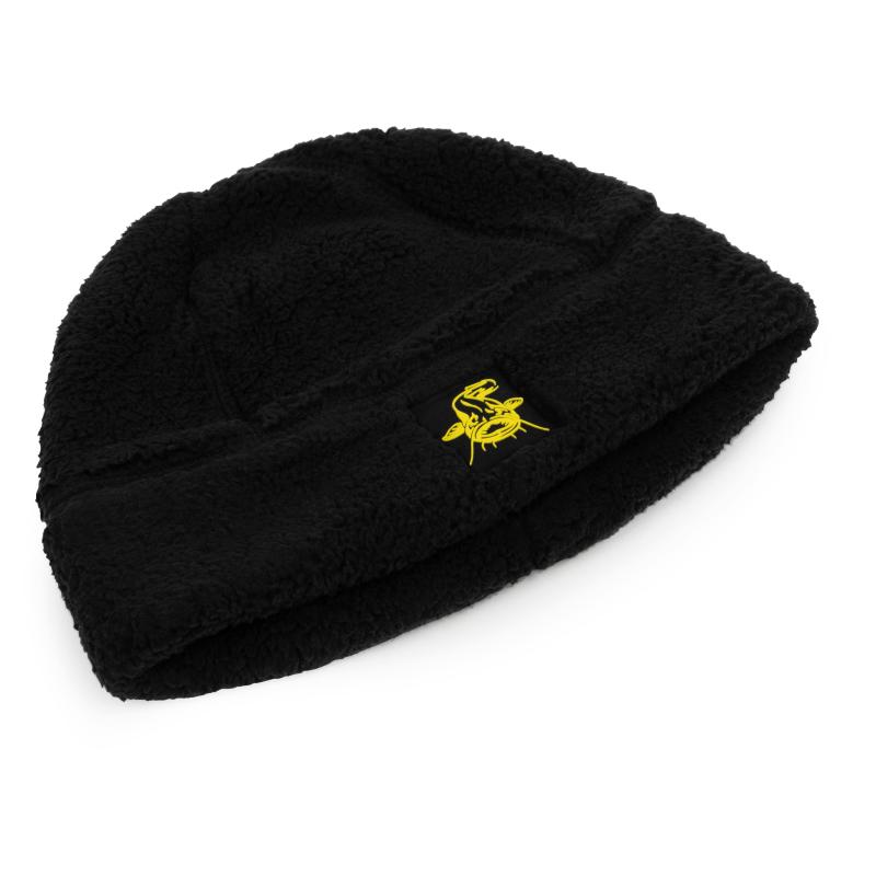 Black Cat Fleece Beanie Hat