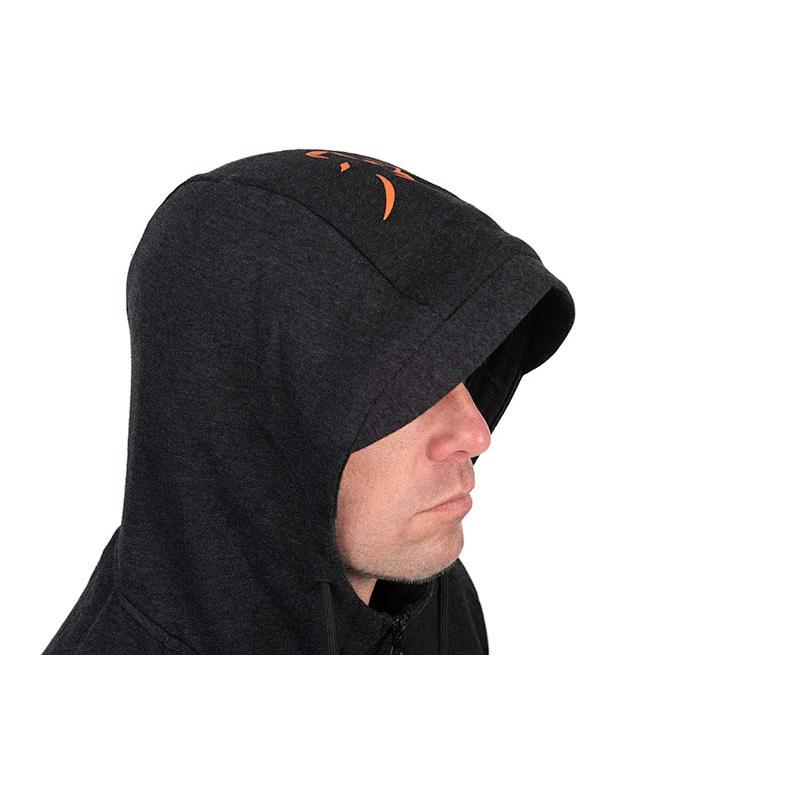 Fox Collection LW Hoody - Black / Orange - L