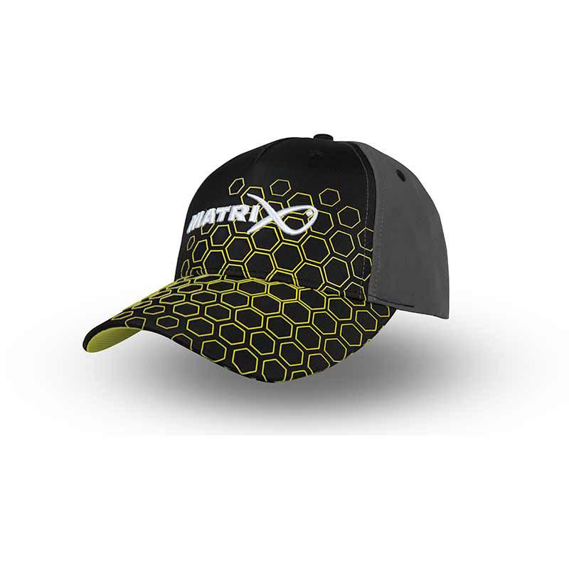 Matrix Hex Print Baseball Cap&nbsp; - Black
