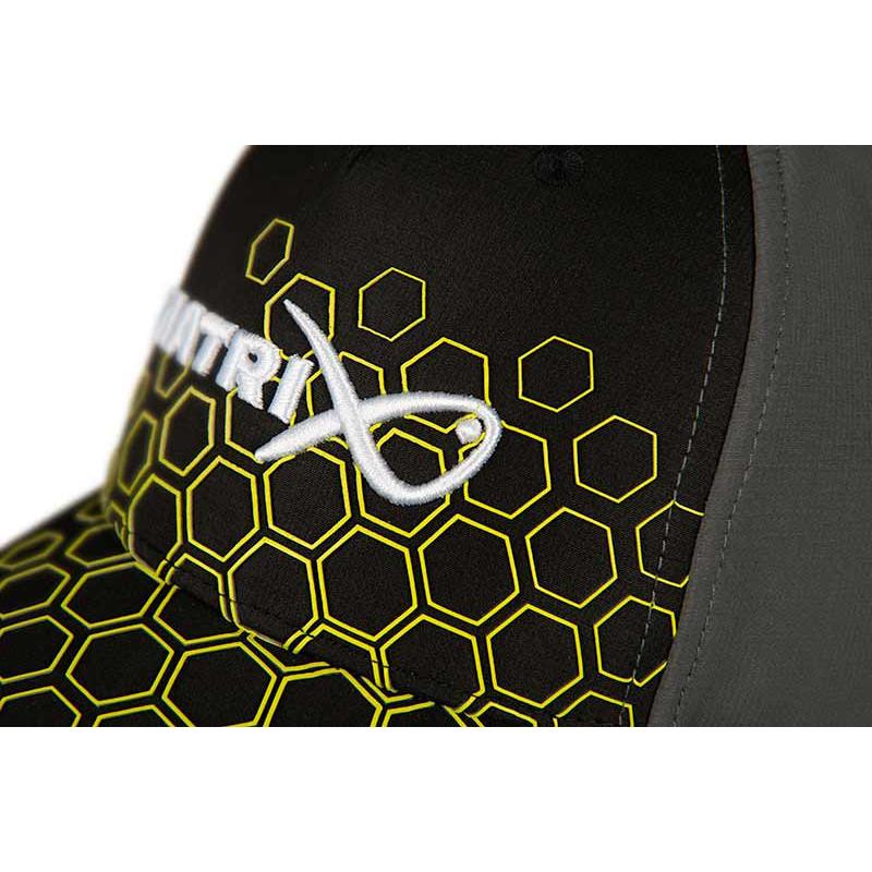 Matrix Hex Print Baseball Cap&nbsp; - Black