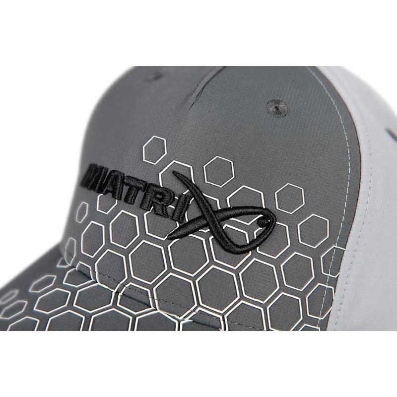 Matrix Hex Print Baseball Cap&nbsp; - Grey