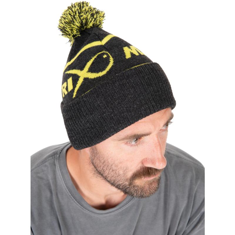 Matrix Lime & Grey Bobble Hat