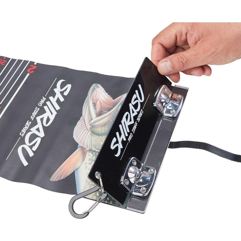 Balzer Shirasu Ma&szlig;band 130cm, schwarz, mit Karabiner