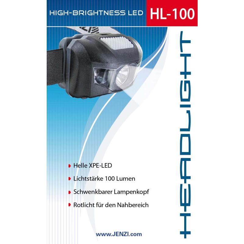 Jenzi LED Kopflampe, Head Light HL100