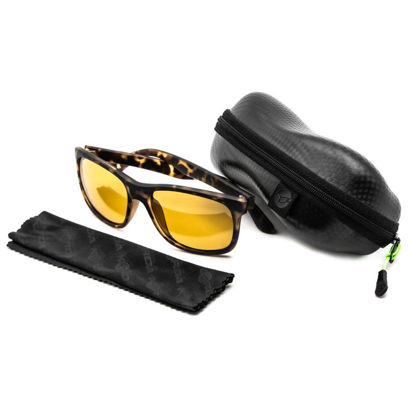 Korda Sunglasses Classics Matt Tortoise Yellow lens