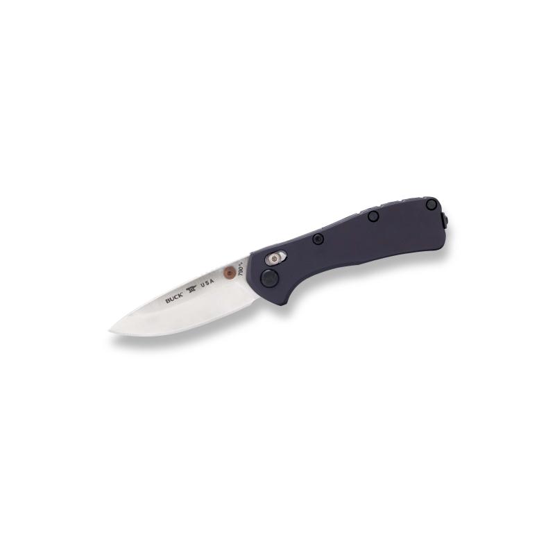 Buck 790 Mini Range Elite, Schwarz, Magnacut Stahl, Rostfrei, Crossbar Verriegelung, Alugriff