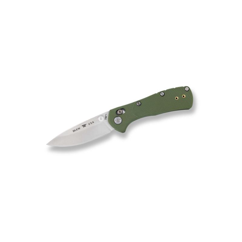 Buck 790 Mini Range Pro, Gr&uuml;n, 154Cm Stahl, Rostfrei, Crossbar Verriegelung