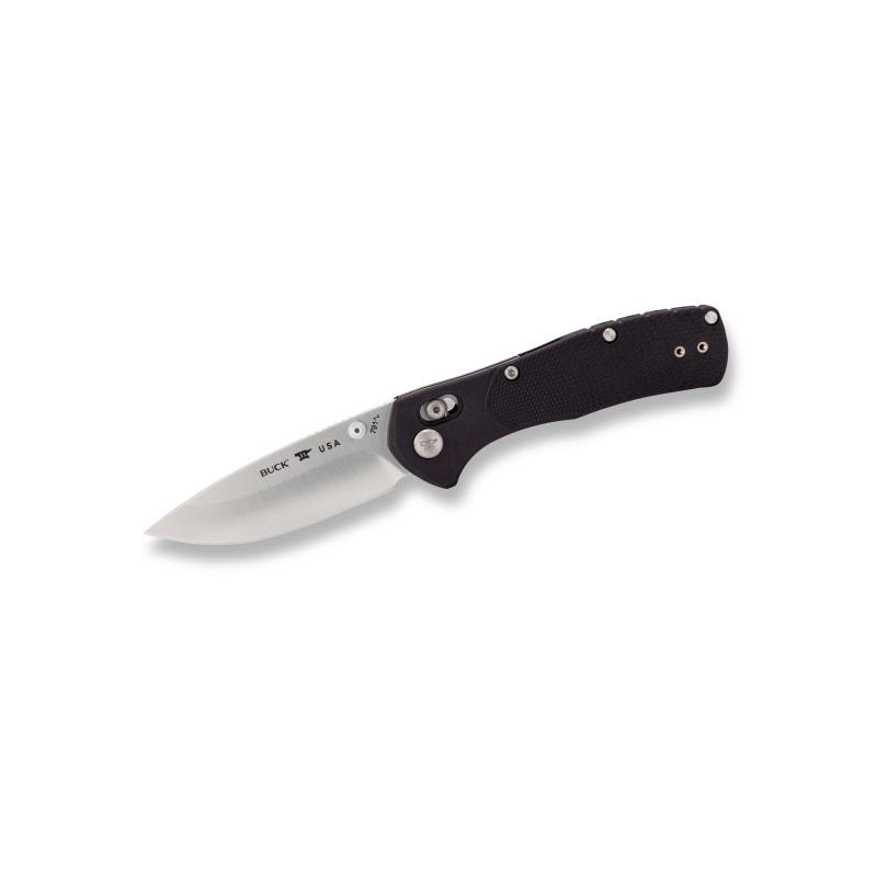 Buck 791 Range Pro, Schwarz, 154Cm Stahl, Rostfrei, Crossbar Verriegelung
