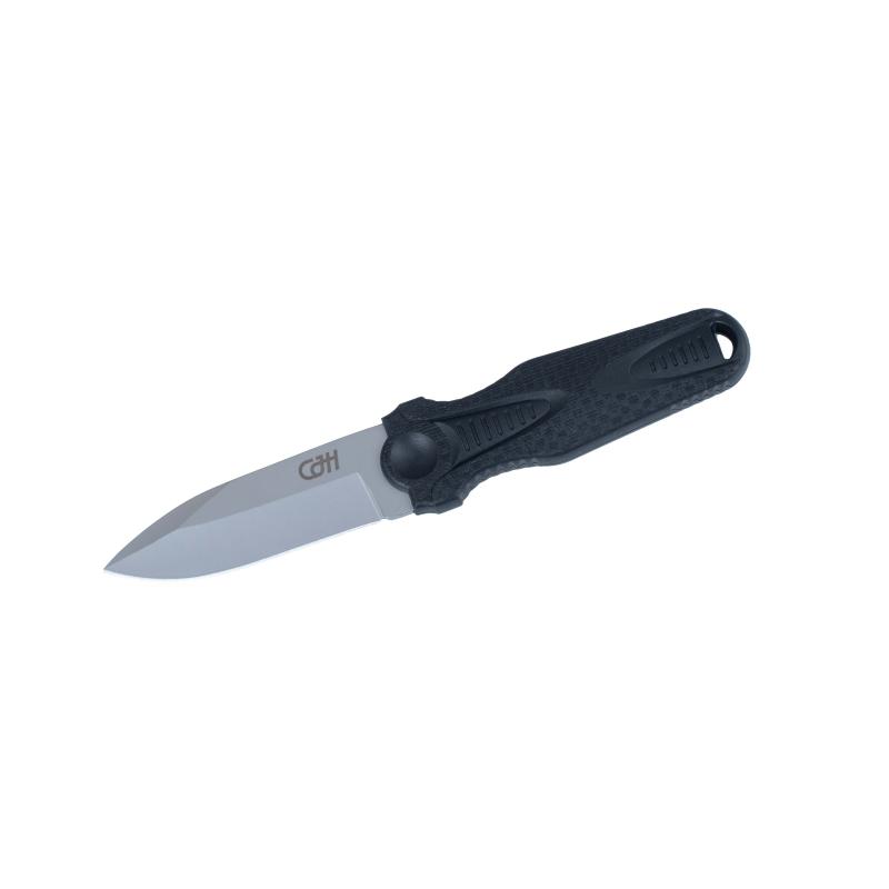 Cjh Neck Knife, Aisi 420 Stahl, Rostfrei, Matt Gestrahlt, Kunststoff-Scheide