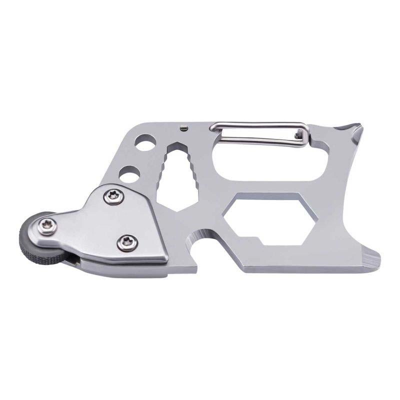 Herbertz Survival-Tool, Edelstahl, Rostfrei, Feuerstarter, 6 Funktionen