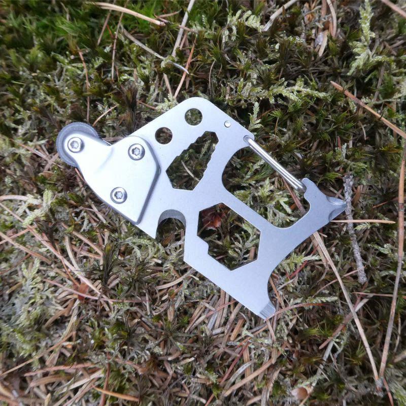 Herbertz Survival-Tool, Edelstahl, Rostfrei, Feuerstarter, 6 Funktionen