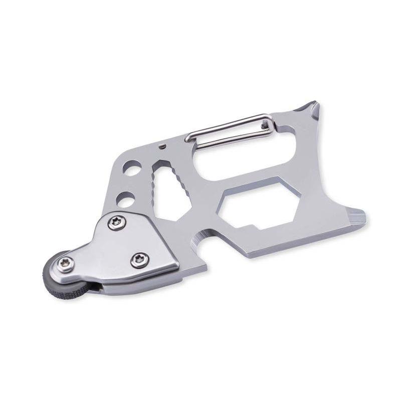 Herbertz Survival-Tool, Edelstahl, Rostfrei, Feuerstarter, 6 Funktionen