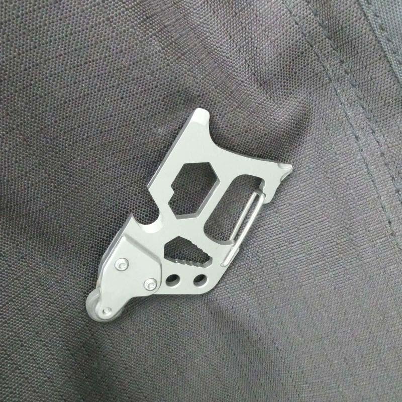 Herbertz Survival-Tool, Edelstahl, Rostfrei, Feuerstarter, 6 Funktionen