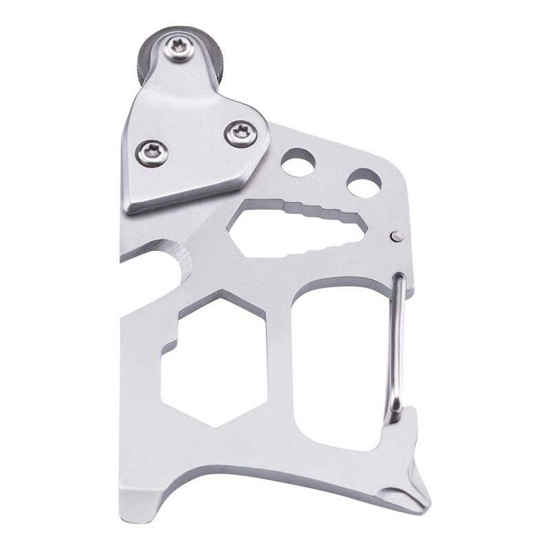 Herbertz Survival-Tool, Edelstahl, Rostfrei, Feuerstarter, 6 Funktionen