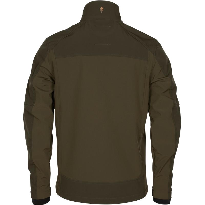 Pinewood Sm&aring;land Stretch Shell Jacket D.Olive/Suede Brown L