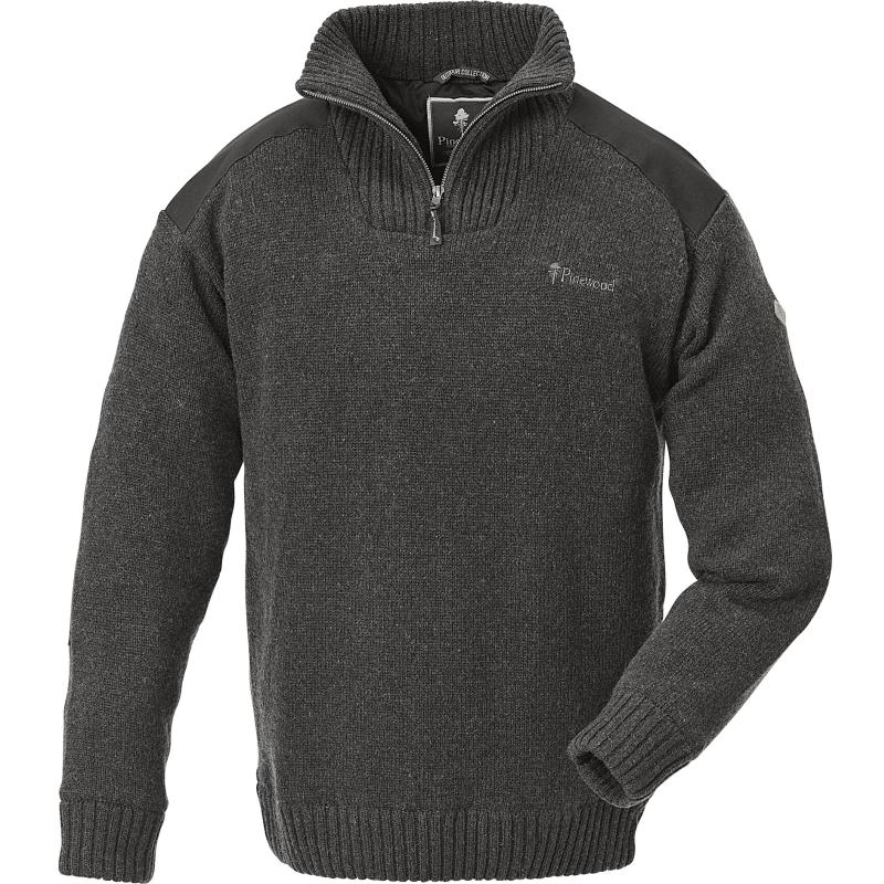 Pinewood Hurricane Sweater D.Grey Melange M