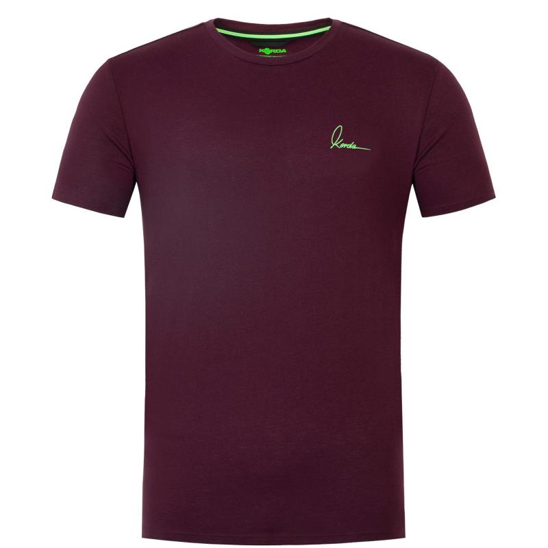 Korda Minimal Tee Burgundy XXXL