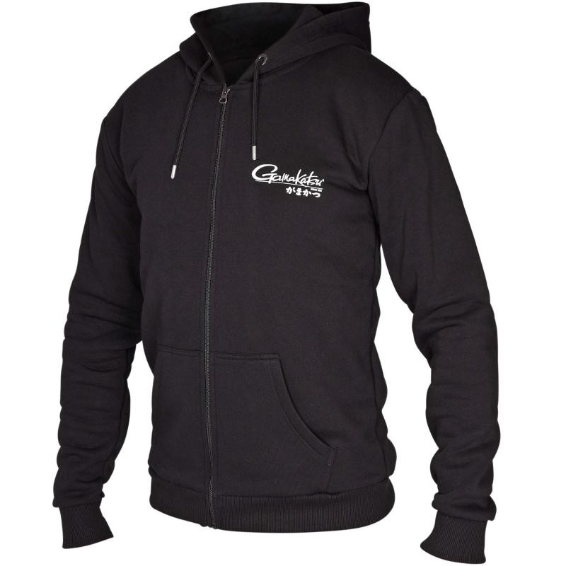 Gamakatsu Hoodie Classic Jp Zipped Black Xxl