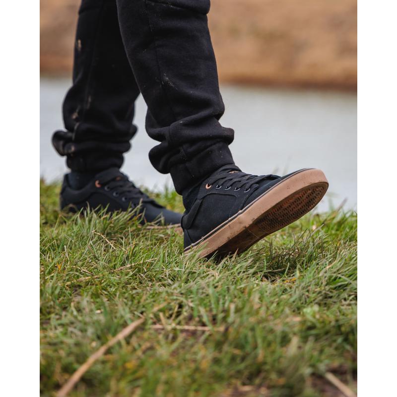 Fox Black Canvas Shoe UK 10/EU 44