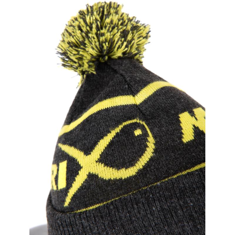 Matrix Lime & Grey Bobble Hat
