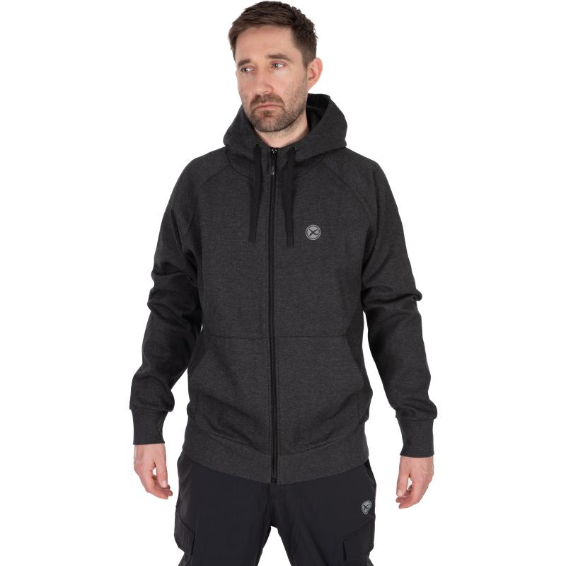Matrix Charcoal Marl Zip Hoody M