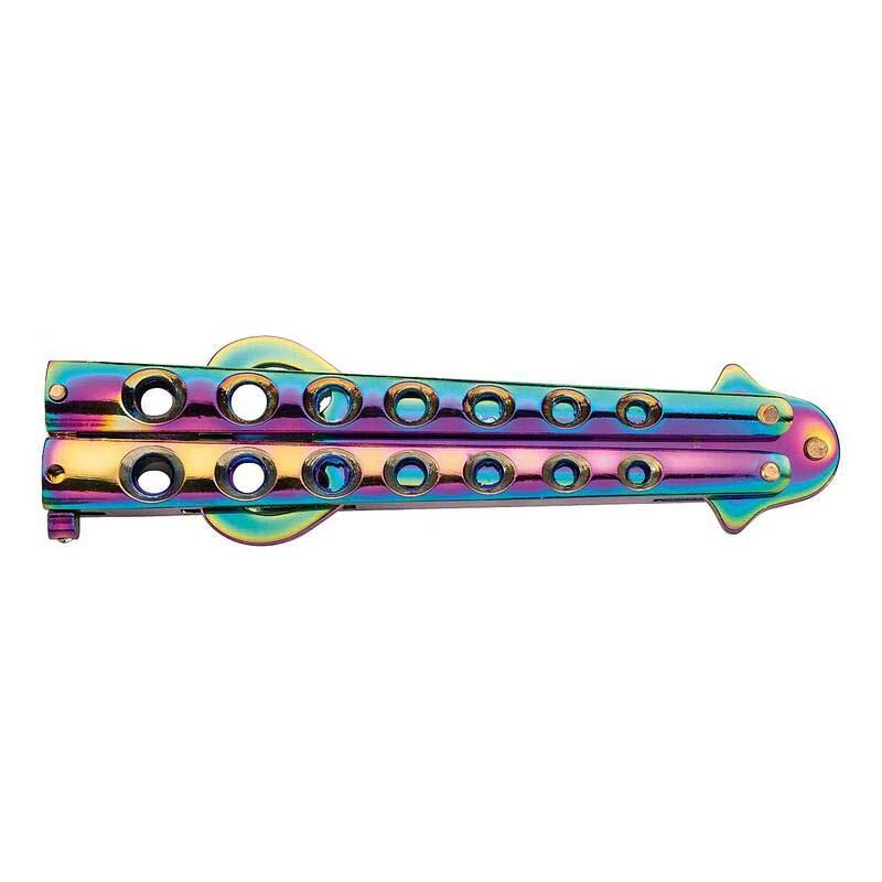 Cjh Flaschen&ouml;ffner Rainbow, Butterfly, Aisi 420 Stahl, Rostfrei, Zink Bf, Arretierbar
