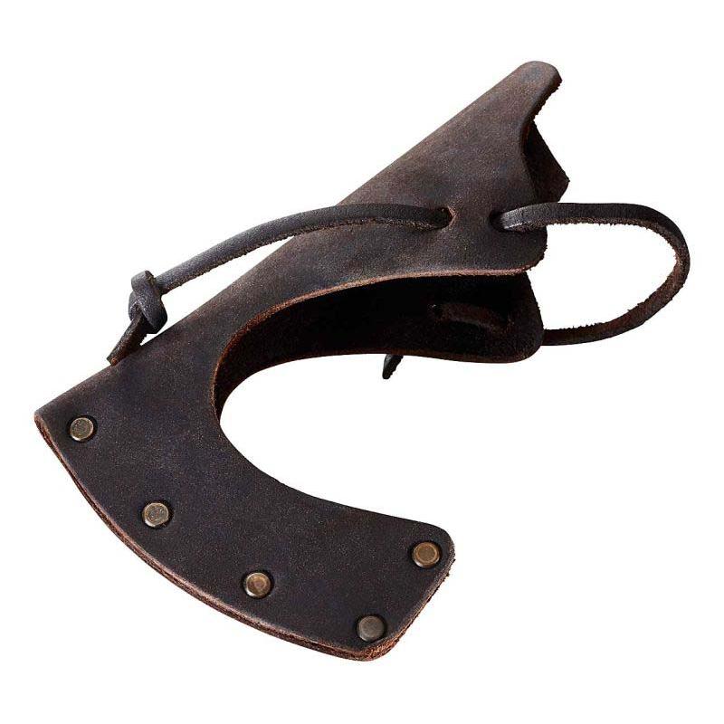 Hultafors Aby Waldaxt, Ovako Carbonstahl, Handgeschmiedet, Hickoryholz, Leder Braun