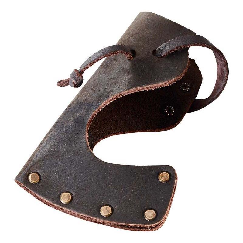 Hultafors Mini-Beil Agelsj&ouml;n, Ovako Carbonstahl, Stiel Aus Hickoryholz, Leder Braun