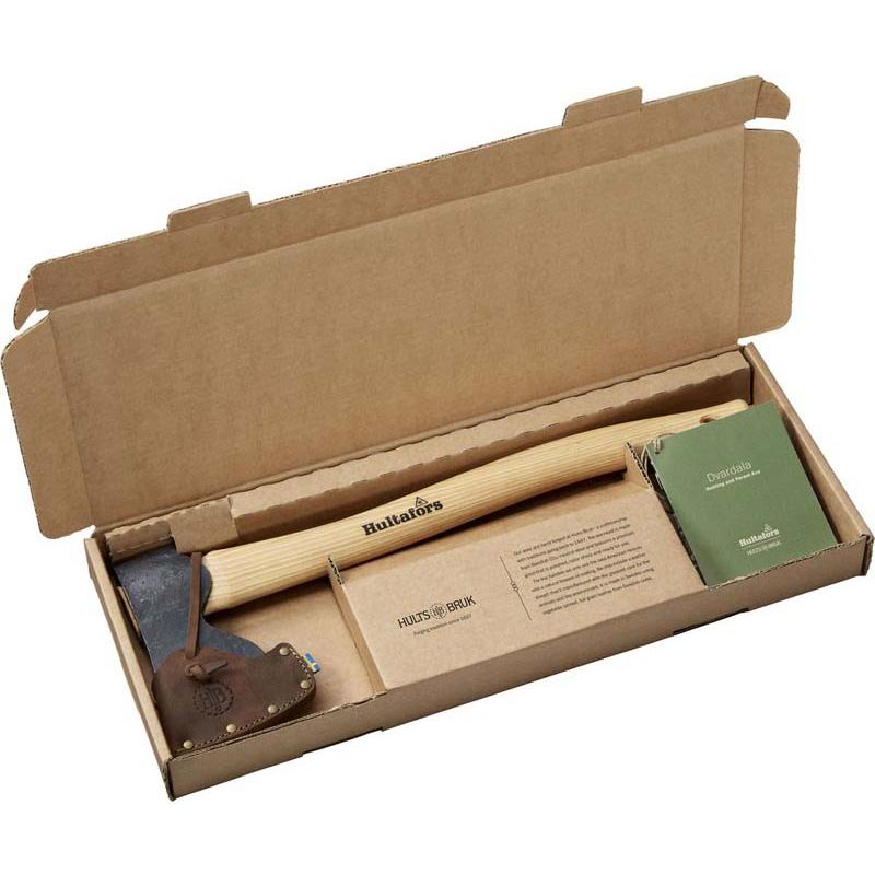 Hultafors Dvardala Jagd Und Forst Axt, Ovako Carbonstahl, Hickoryholz, Leder Braun