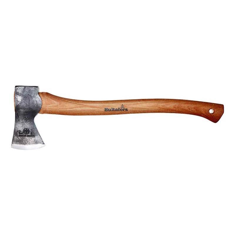 Hultafors Ekelund Jagdbeil, Ovako Carbonstahl, Hickoryholz-Stiel, Kopfscheide Aus Braunem Leder