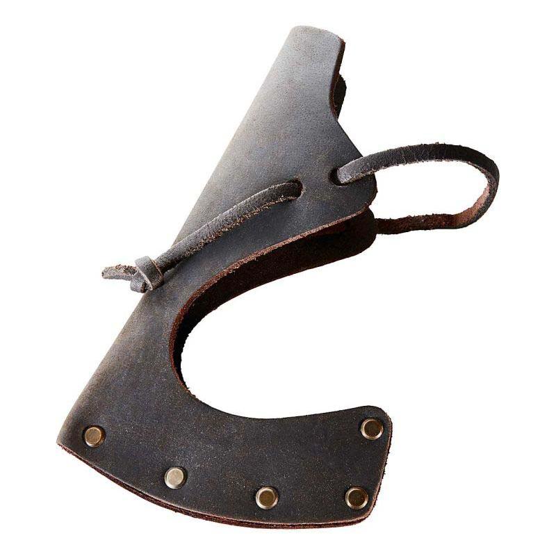 Hultafors Ekelund Jagdbeil, Ovako Carbonstahl, Hickoryholz-Stiel, Kopfscheide Aus Braunem Leder