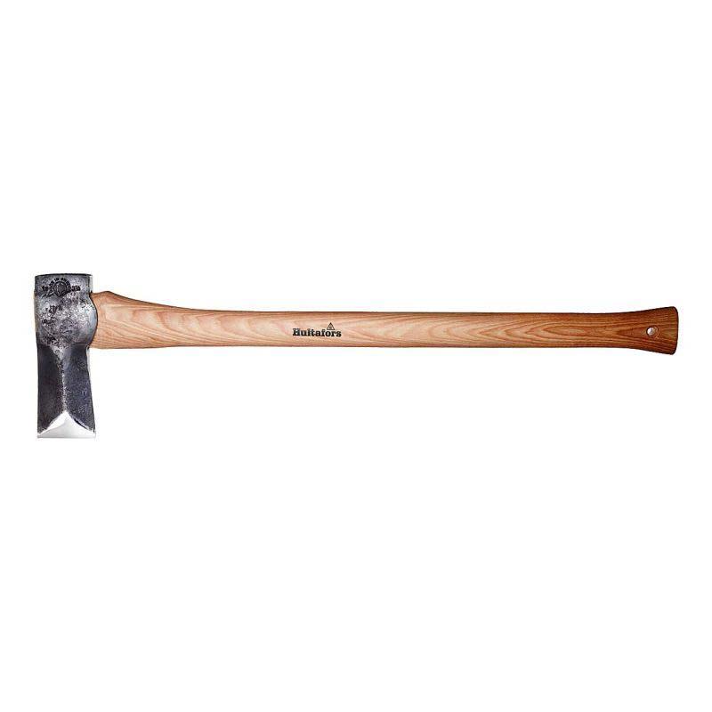 Hultafors Hult Spaltaxt, Ovako Carbonstahl, Handgeschmiedet, Hickoryholz, Leder Braun