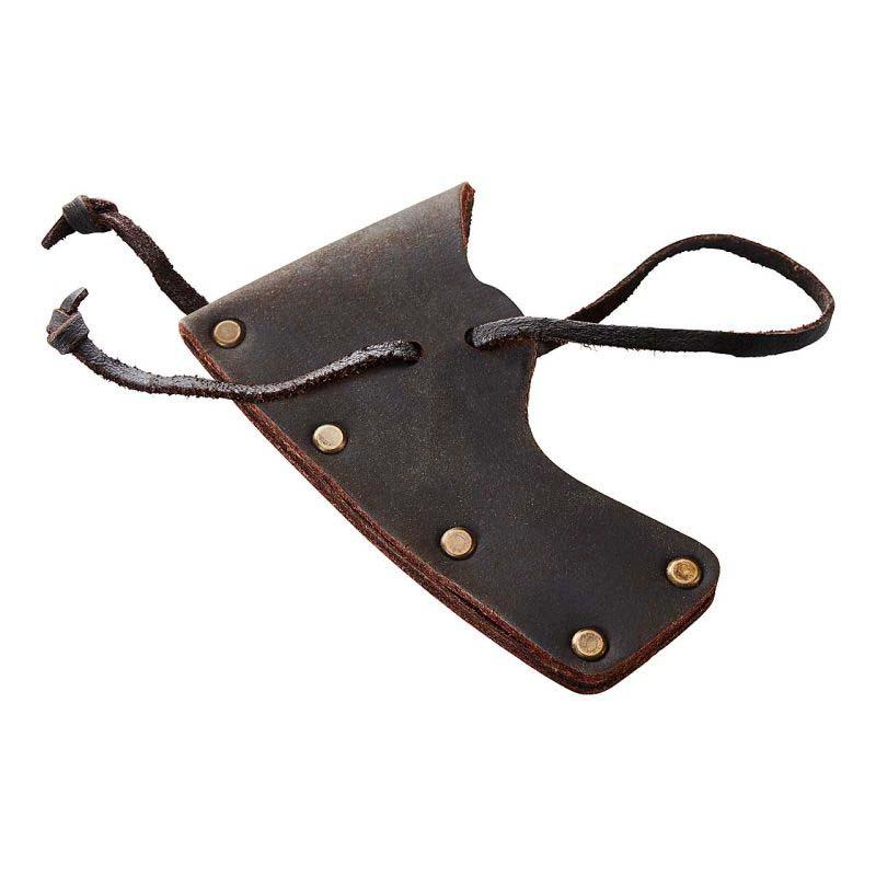 Hultafors Stalberg Axt, Ovako Carbonstahl, Hickoryholz-Stiel, Kopfscheide Aus Braunem Leder