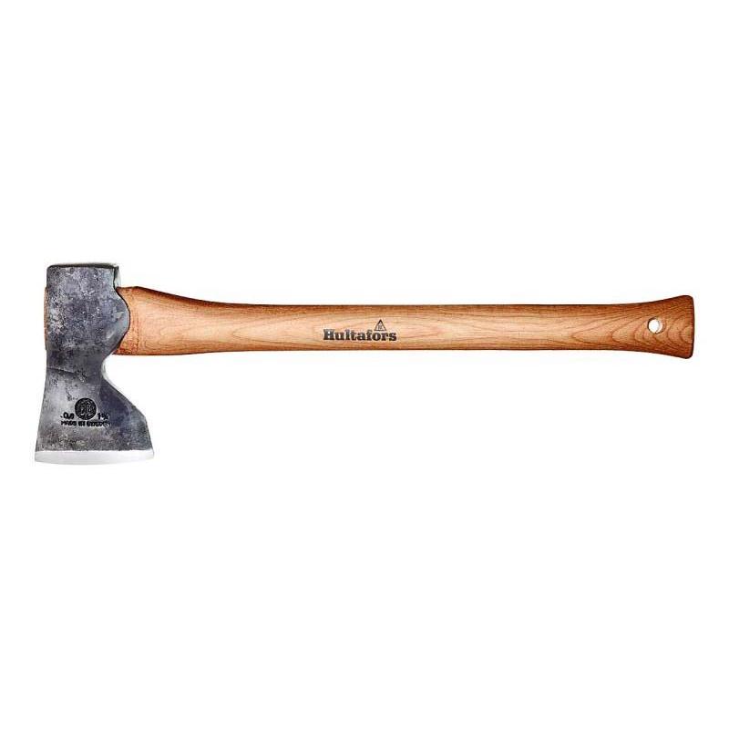 Hultafors Stalberg Axt, Ovako Carbonstahl, Hickoryholz-Stiel, Kopfscheide Aus Braunem Leder