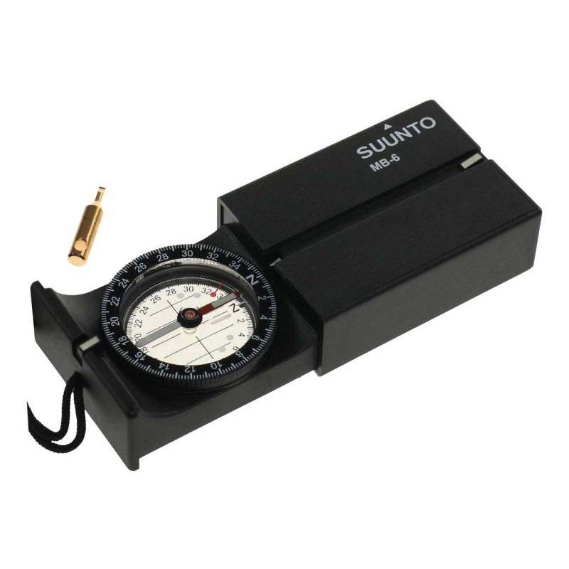 Suunto Mb-6 Nh Kompass, 360 Grad, Klinometer, Streichholzschachtel-Format, Abklappbarer Spiegel