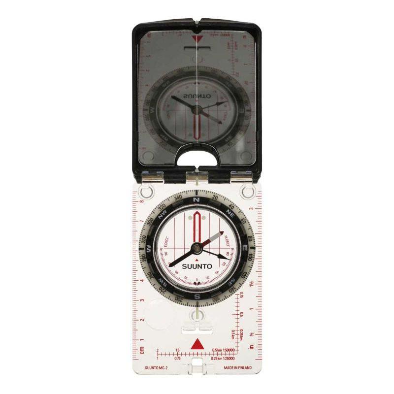 Suunto Mc-2 Nh Spiegelkompass, Transp. Bodenpl., Spiegel Mit Kimme, Peilloch, Klinometer, Lupe