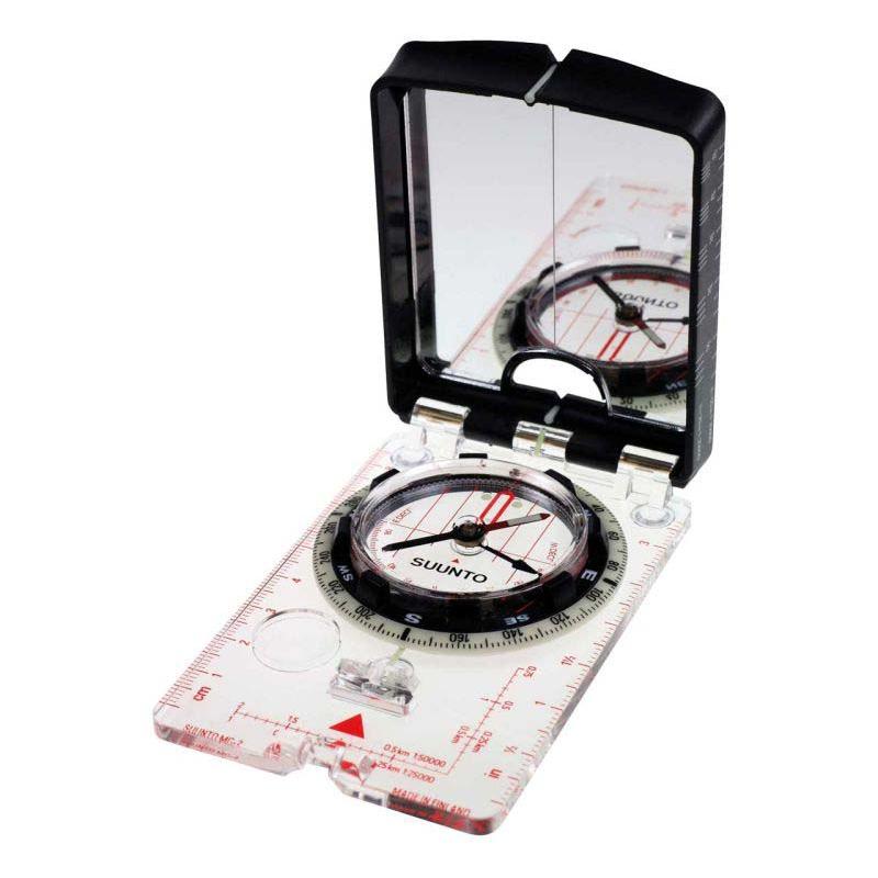 Suunto Mc-2 Nh Spiegelkompass, Transp. Bodenpl., Spiegel Mit Kimme, Peilloch, Klinometer, Lupe
