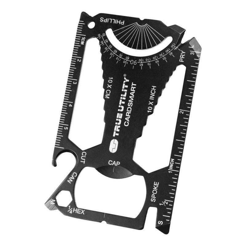 True Utility Cardsmart Brieftaschen-Mini-Multitool, Aisi 420 Stahl, Rostfrei, Titan