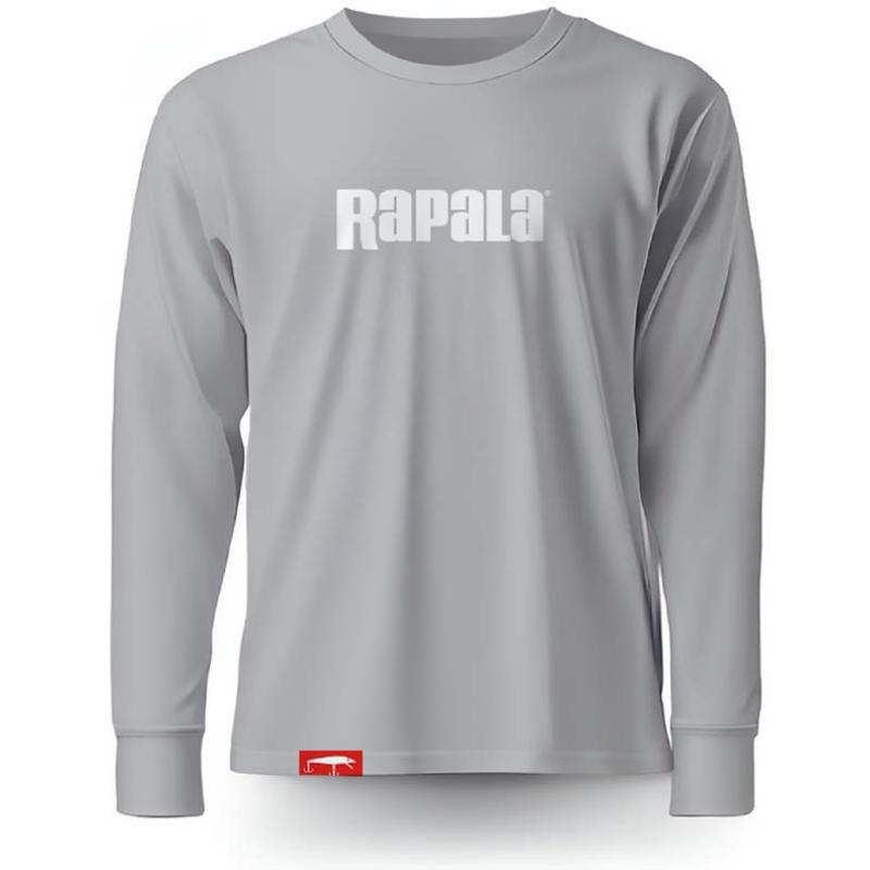 Rapala Grey White Logo Long Sleeve Xs