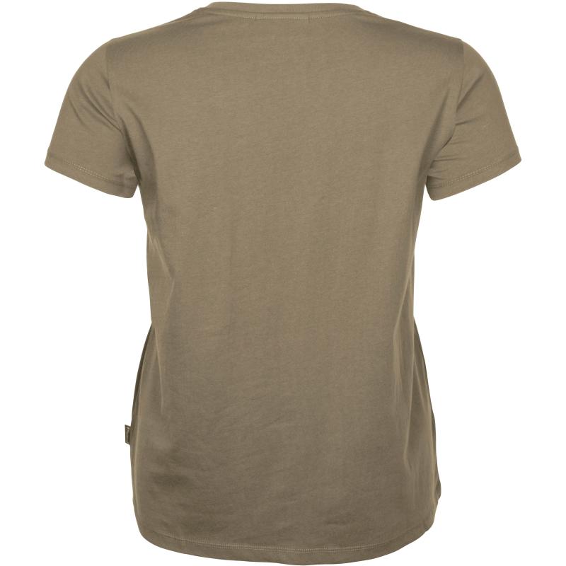Pinewood 3-Pack Women T-Shirt Green/H.Brown/Khaki XL