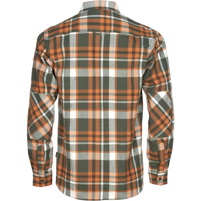 Pinewood Lappland Rough Flannel Shirt Green/Orange L