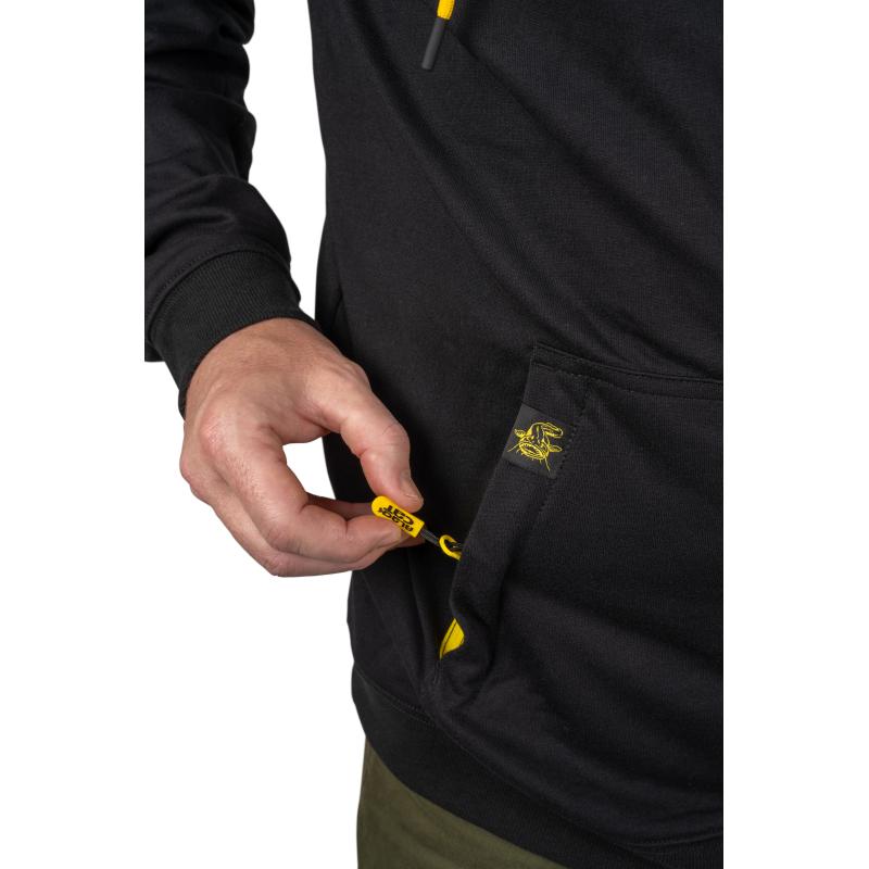 Black Cat Black Zip Hoody Small