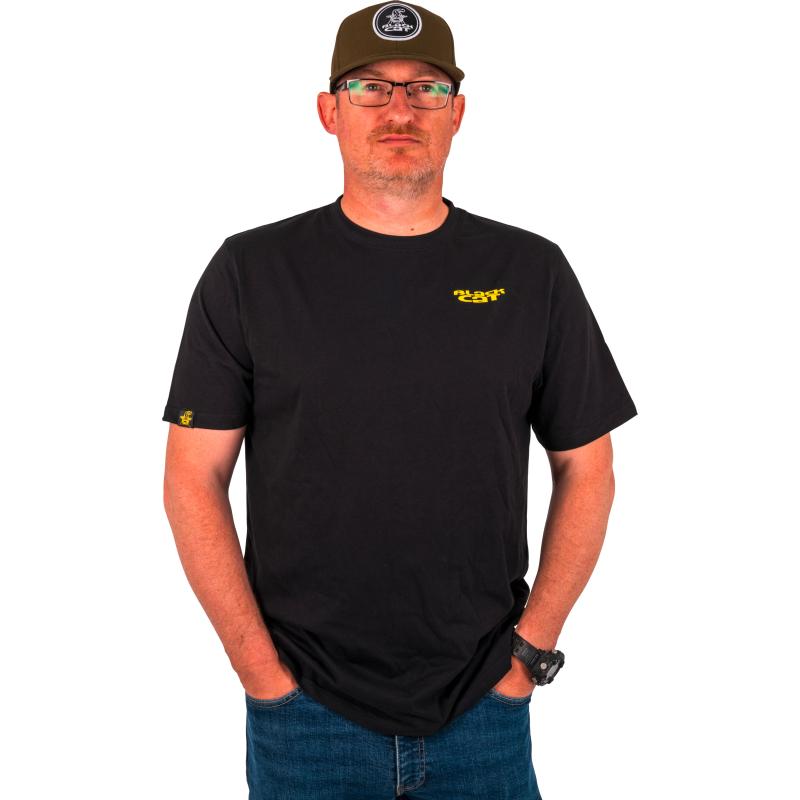 Black Cat Chase Dreams Black Tee XXXL