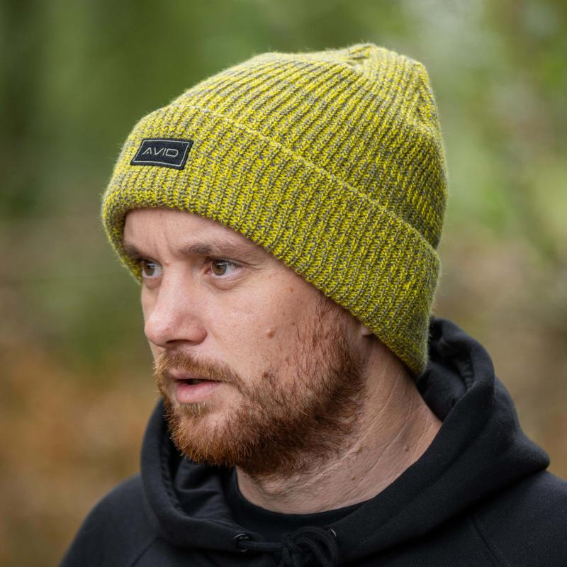Marl Knit Beanie - Yellow