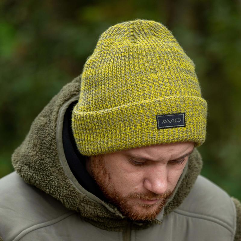 Marl Knit Beanie - Yellow