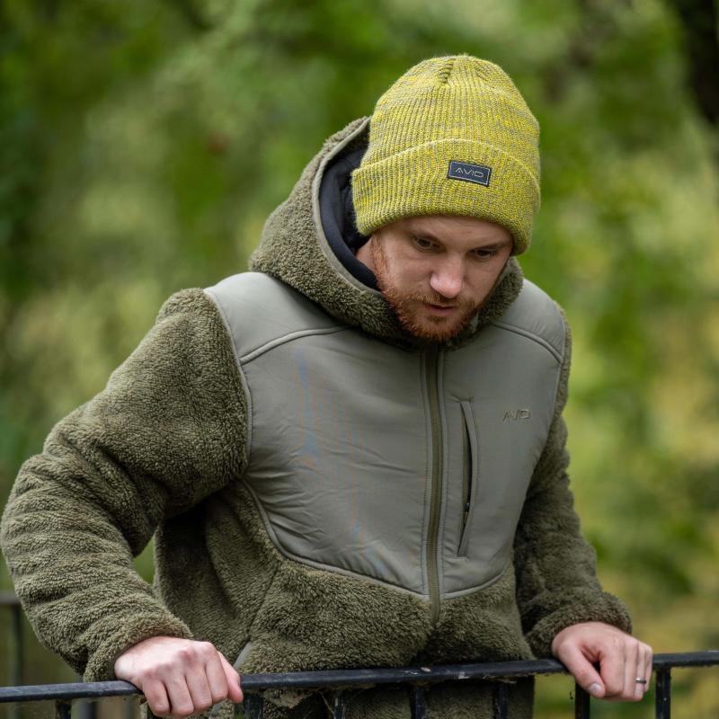 Marl Knit Beanie - Yellow
